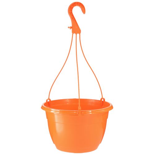 Floristik24 Cesta colgante maceta colgante naranja macetero Ø25cm H50cm