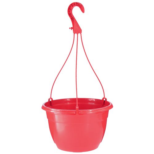 Cesta colgante maceta roja para colgar Ø25cm H50cm