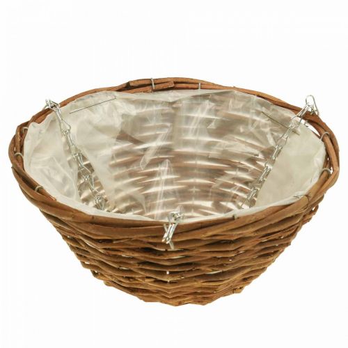 Artículo Cesta colgante Cesta colgante marrón Cesta colgante Cesta para plantas Ø31cm 2ud