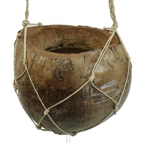 Artículo Cesta de flores coco decoración marítima carillón de viento naturaleza 110cm