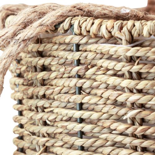 Floristik24 Cesta colgante macetero cesta de algas marinas Ø15/20/25cm juego de 3