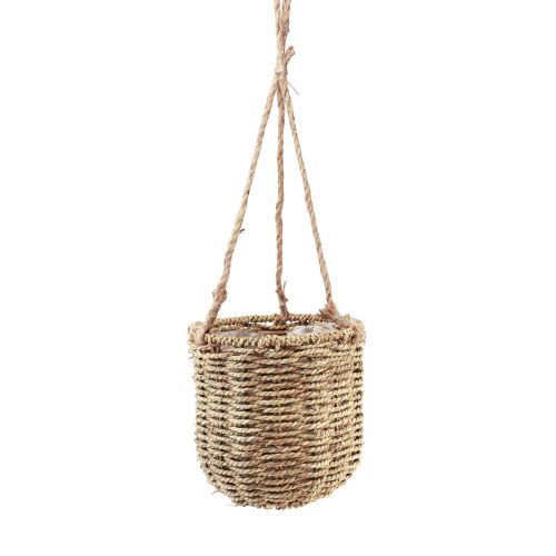 Floristik24 Cesta colgante macetero cesta de algas marinas Ø15/20/25cm juego de 3