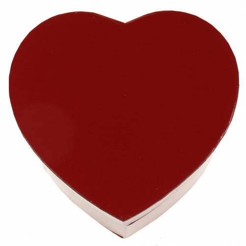 Floristik24 Caja de flores corazón rojo 14 / 16cm juego de 2
