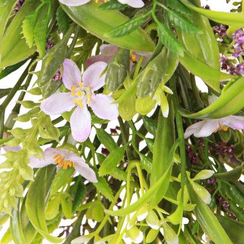 Artículo Corona de flores artificiales con lavanda Morada Ø33cm