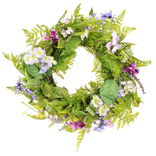 Floristik24 Corona de flores artificiales con corona de vid de color Al 13 cm Ø 55 cm