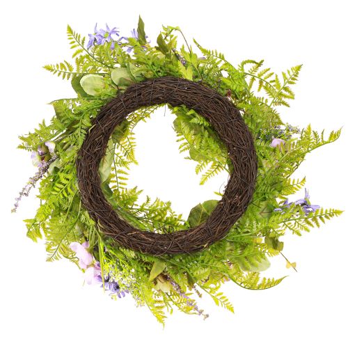 Floristik24 Corona de flores artificiales con corona de vid de color Al 13 cm Ø 55 cm
