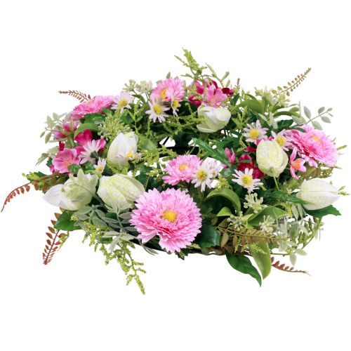 Floristik24 Corona de flores corona de puerta artificial primavera verano Ø30cm H9cm