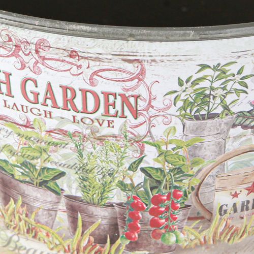 Artículo Cuenco de flores vintage de plástico Fresh Garden colorido Ø21cm 2 piezas