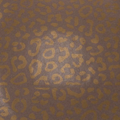 Seda floral con estampado de leopardo, color marrón, resistente a la humedad, 50x75cm, 20 unidades. | Floristik24.es