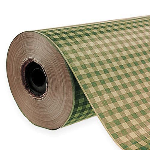 Flor de seda 50cm cuadros verde 5kg