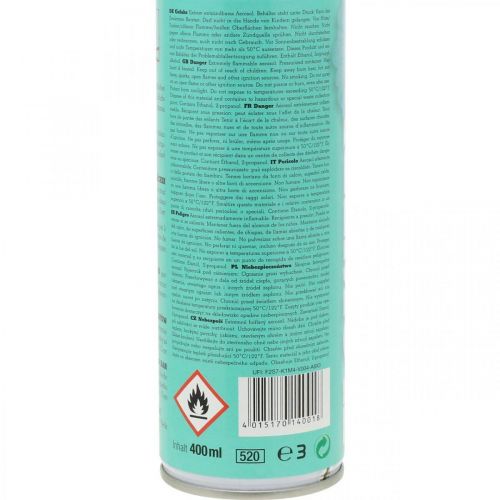 Floristik24 Spray Floral Flower Decor Spray Color Aguamarina Azul Claro 400ml