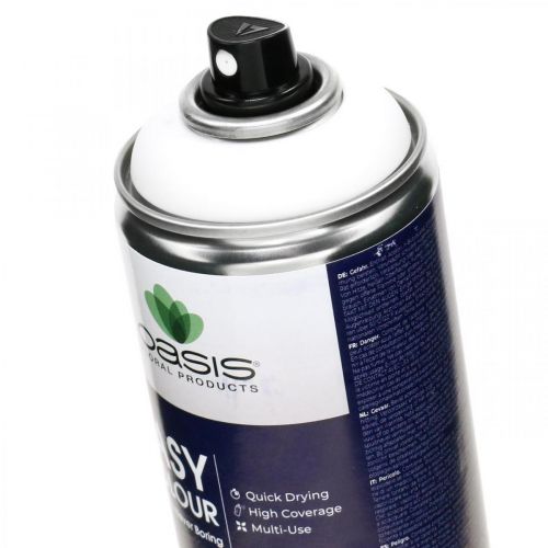 Artículo OASIS® Easy Color Spray, pintura en spray blanca, decoración de invierno 400ml