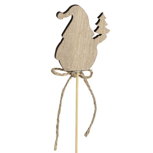 Artículo Tapones florales madera gnomos navideños 5x8cm 12uds