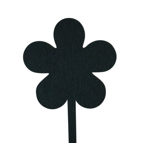 Artículo Flor plug flor mini paneles madera negro Ø10cm 6ud