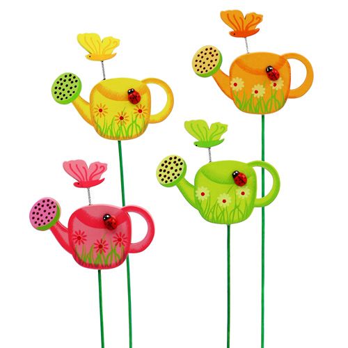 Floristik24 Flor enchufe regadera colorido jardín enchufe primavera decoración 16 piezas