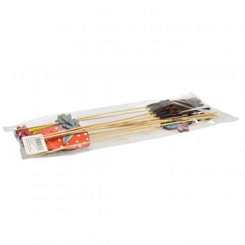 Artículo Tapón de flores Pascua gallinas graciosas madera 5,5×10cm 12uds