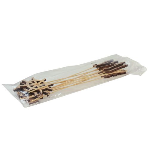 Artículo Tapones florales tapones decorativos marítimos madera 7cm 12ud