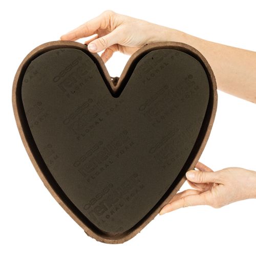 Artículo Corazón de espuma floral OASIS® Renewal® Corazón de espuma floral Biolit® 33 cm 2 unidades