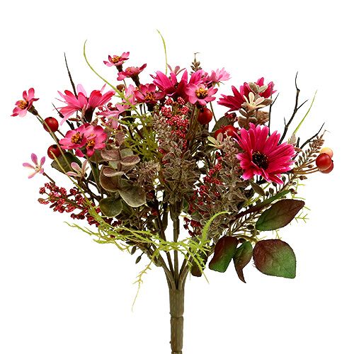 Ramo con bayas Rosa Ø20cm H24cm