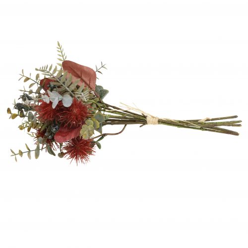 Floristik24 Ramo de flores artificiales eucalipto cardo decoración floral 36cm