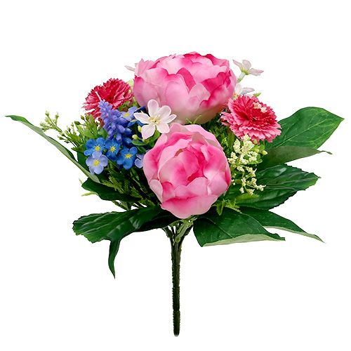 Floristik24 Ramo con Bellis Rosa 23cm