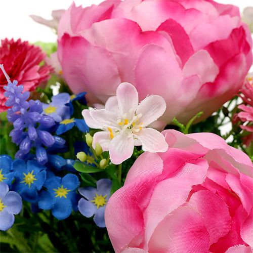 Floristik24 Ramo con Bellis Rosa 23cm