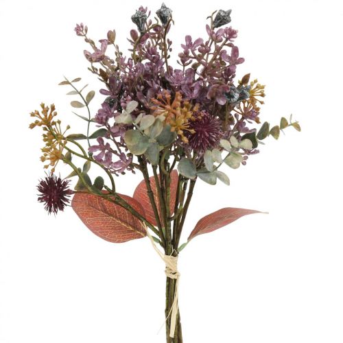 Ramo de cardo artificial ramo de eucalipto decoración floral 36cm