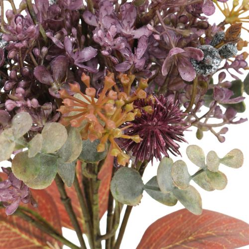 Floristik24 Ramo de cardo artificial ramo de eucalipto decoración floral 36cm