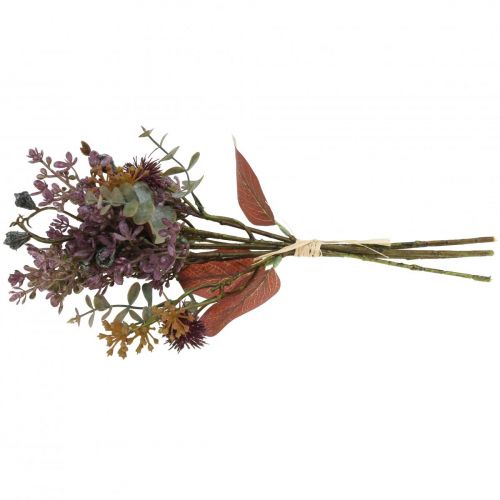 Floristik24 Ramo de cardo artificial ramo de eucalipto decoración floral 36cm