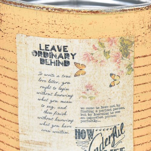 Artículo Maceta de diseño vintage para decoración de sala de estar y oficina, 15 cm, 3 unidades