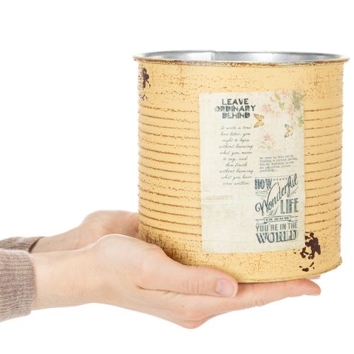 Artículo Maceta de diseño vintage para decoración de sala de estar y oficina, 15 cm, 3 unidades