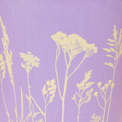 Maceta redonda de color pastel con motivo floral para plantas de interior, 12 cm, 3 unidades. | Floristik24.es