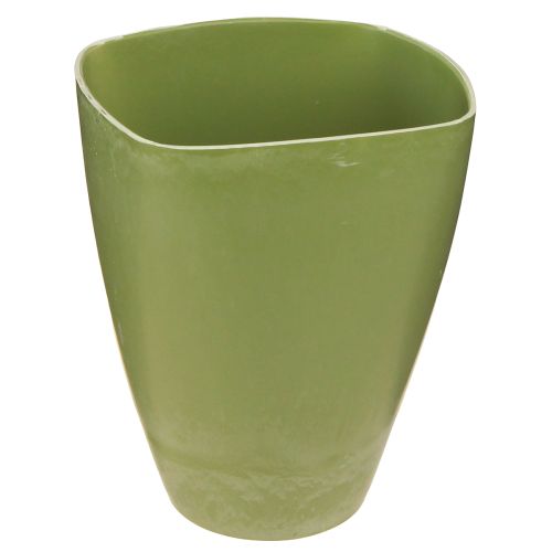 Artículo Macetero para orquídeas florero de plástico verde Al. 16,5 cm 4 piezas