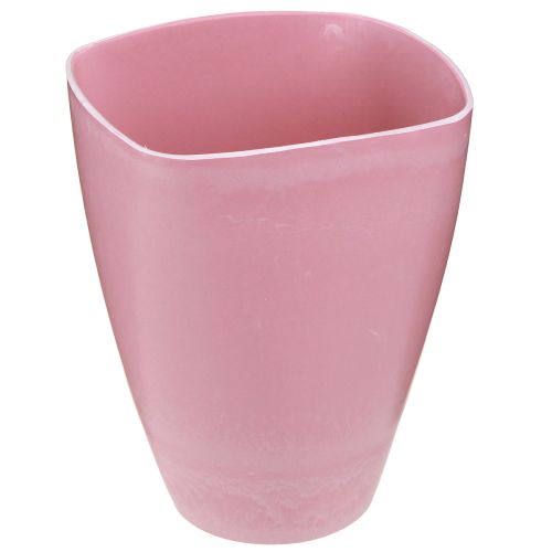 Artículo Maceta florero de plástico maceta para orquídeas rosa Al. 16,5 cm 4 piezas