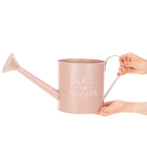 Maceta/regadera decorativa vintage, zinc rosa antiguo, Ø16,5 cm H17 cm | Floristik24.es