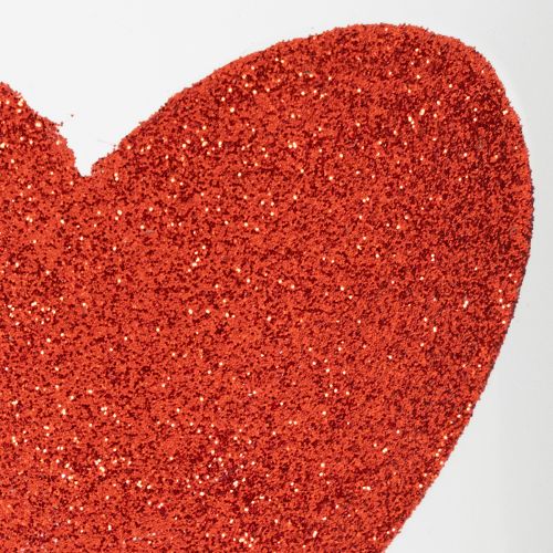 Artículo Maceta blanca con corazón rojo, jardinera, Ø13cm H10.5cm