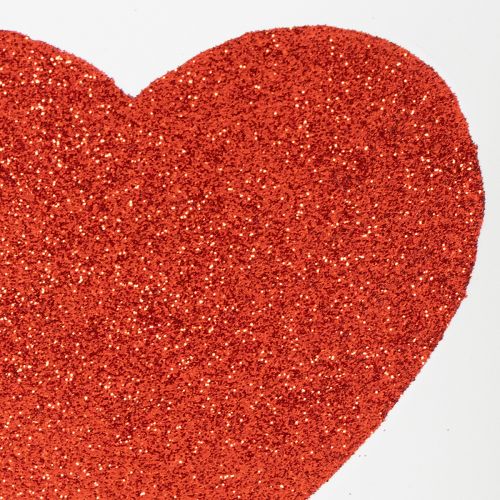 Artículo Maceta blanca con corazón rojo, jardinera, Ø18cm H13.5cm