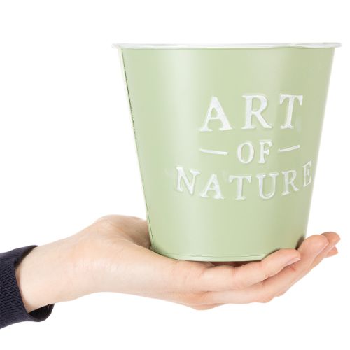 Artículo Maceta de zinc Art of Nature verde menta Ø17,5cm H15cm