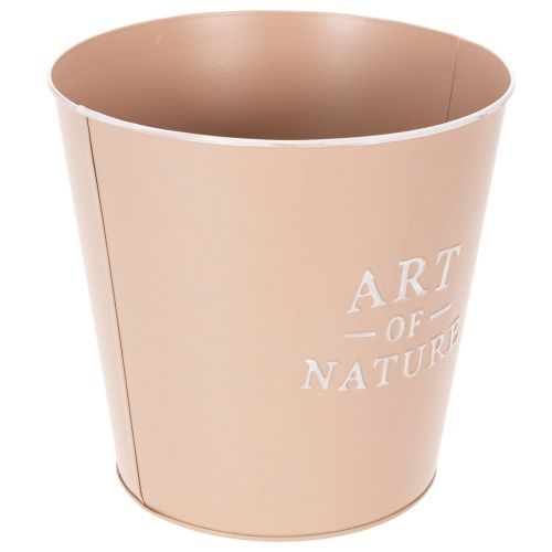 Artículo Maceta de zinc, jardinera de metal, rosa antigua, Ø22cm H21cm