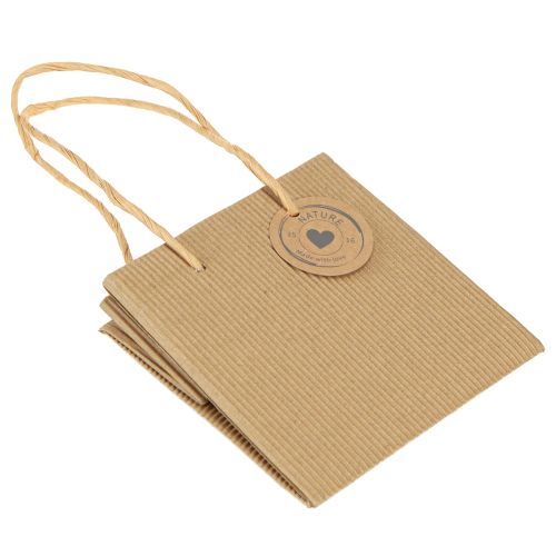Artículo Maceta de papel acanalado con lámina 12x12cm 8 piezas
