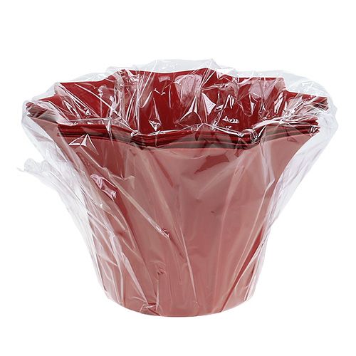 Floristik24 Maceta de plástico Ø14cm Rojo 10pcs