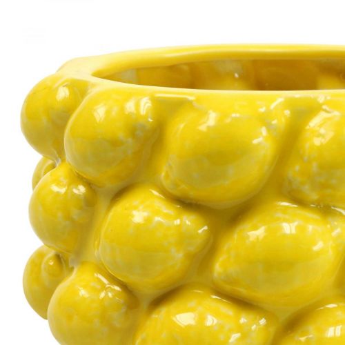 Artículo Macetero macetero de limón cerámica amarillo Ø18,5cm H12cm