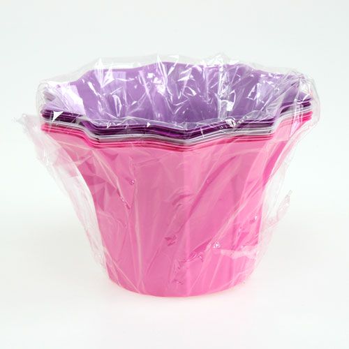 Floristik24 Maceta de plástico de colores Ø15cm H10cm 10pcs