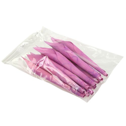 Floristik24 Embudo de flores cigarro rosa calla 18cm - 19cm 12 piezas