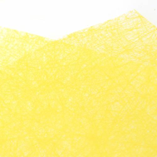 Artículo Bolsa de flores patrón de yute amarillo L36cm W25cm - 12cm 50 piezas