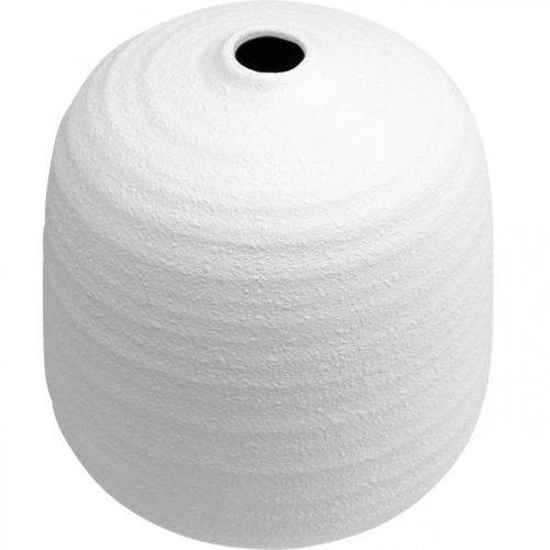 Artículo Florero, florero de cerámica, florero decorativo blanco Ø22cm H22,5cm