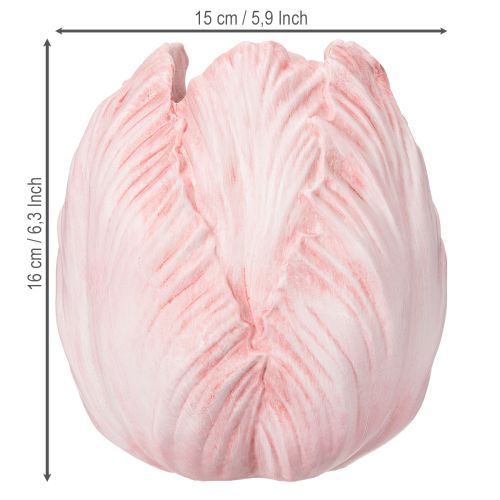 Artículo Jarrón de tulipán, jarrón decorativo para decoración exclusiva de mesa y uso interior, 16 cm, 2 piezas