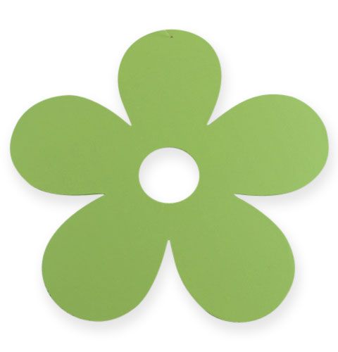 Floristik24 Flor de madera para colgar Ø25cm verde