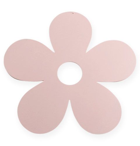 Floristik24 Flor de madera para colgar Ø25cm rosa