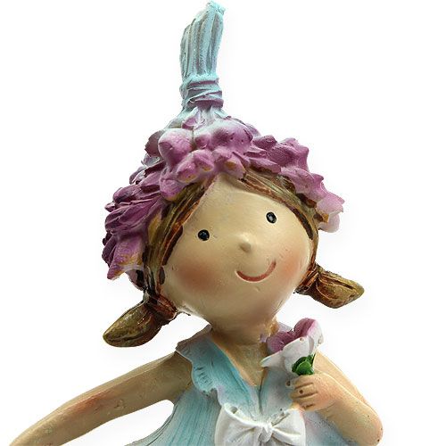 Floristik24 Flor Niño Lila, Azul 17cm 2pcs